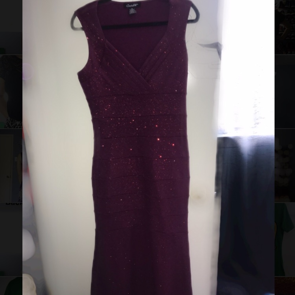 Maroon prom dress